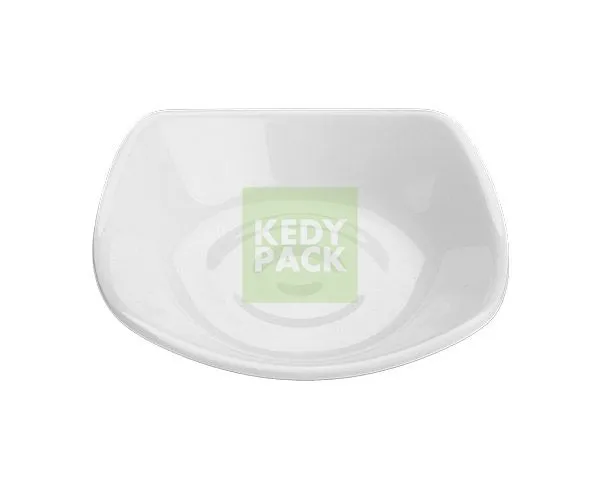 Assiette blanche réutilisable